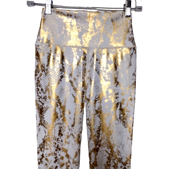 Carbon38 Metallic Snake High Rise Legging - Picture 2 of 6